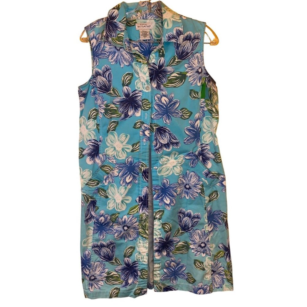 White Stag Ladies Floral Sleeveless Shirt Dress Size 12